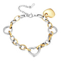 SF-A1014115 Bracelet Chaîne à Breloques Cœur pour Femme